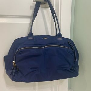 TUMI Moroccan blue tote